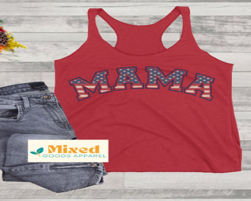 *4th of July Mama (short sleeve and racerback options available)