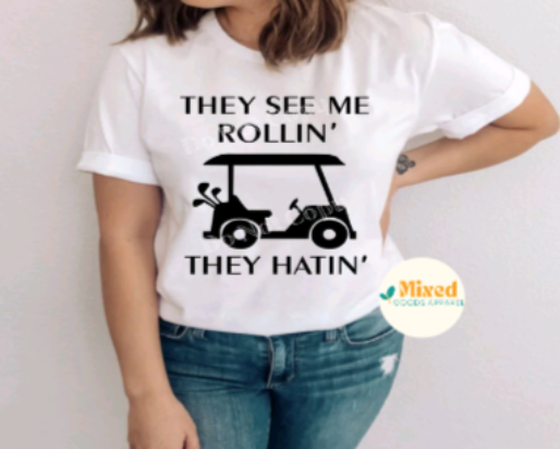 They See Me Rollin' Golf Shirt